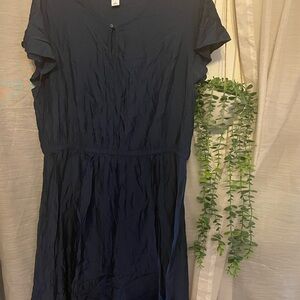 Old Navy Dark Blue Midi Dress